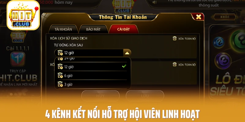 4 kênh kết nối hỗ trợ hội viên linh hoạt