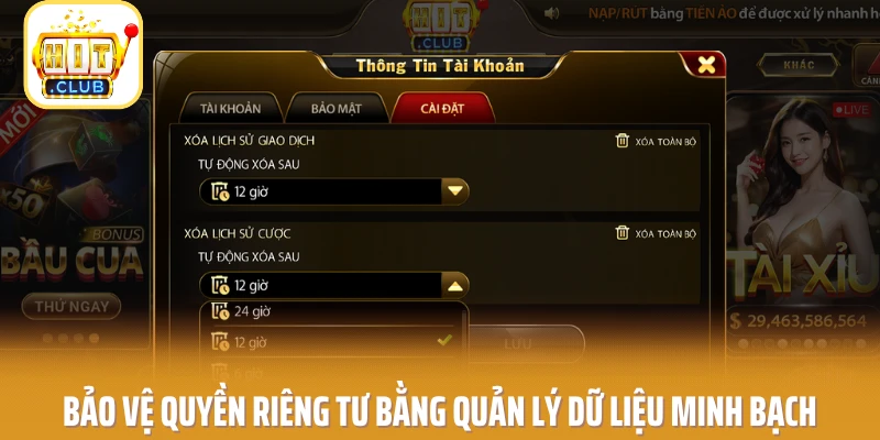 Bảo vệ quyền riêng tư bằng quản lý dữ liệu minh bạch