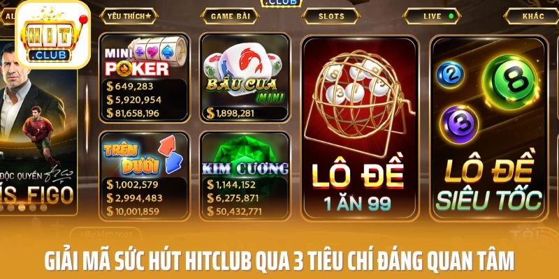 Giải mã sức hút HITCLUB qua 3 tiêu chí đáng quan tâm