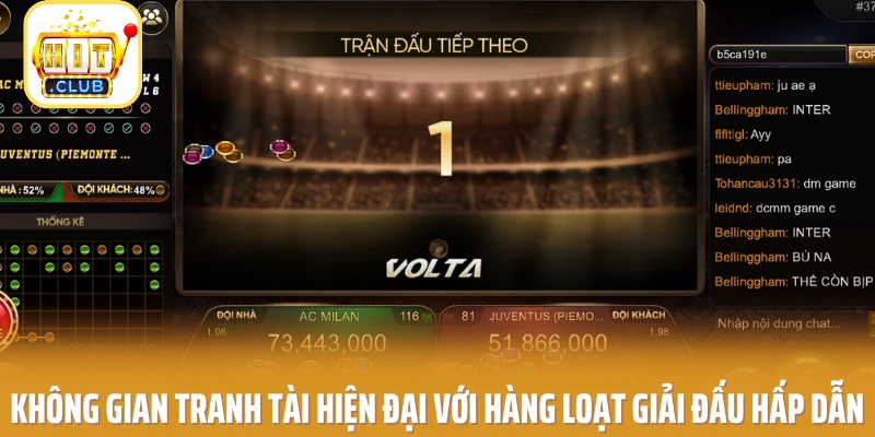 Không gian tranh tài hiện đại với hàng loạt giải đấu hấp dẫn