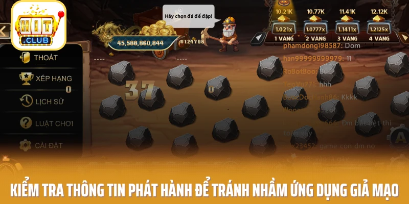 Kiểm tra thông tin phát hành để tránh nhầm ứng dụng giả mạo