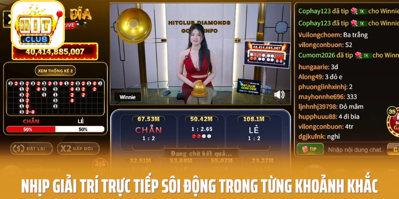 Nhịp giải trí trực tiếp sôi động trong từng khoảnh khắc