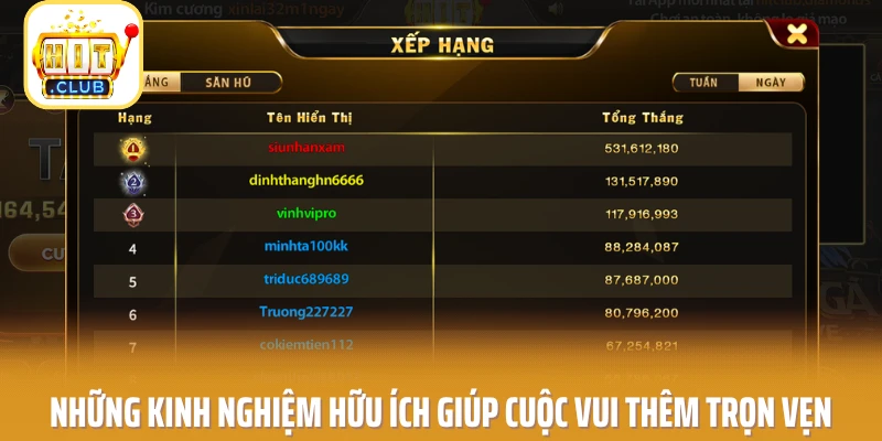 Những kinh nghiệm hữu ích giúp cuộc vui thêm trọn vẹn