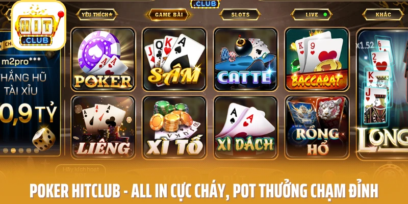 Poker HITCLUB - All In Cực Cháy, Pot Thưởng Chạm Đỉnh