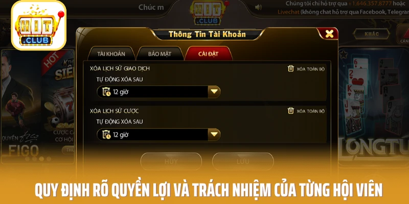 Quy định rõ quyền lợi và trách nhiệm của từng hội viên