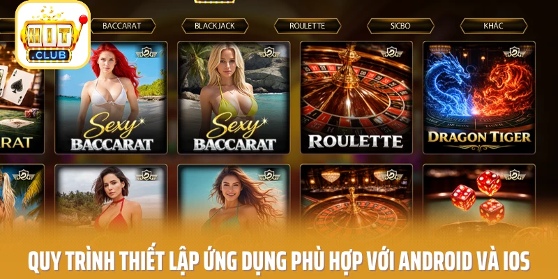 Quy trình thiết lập ứng dụng phù hợp với Android và iOS