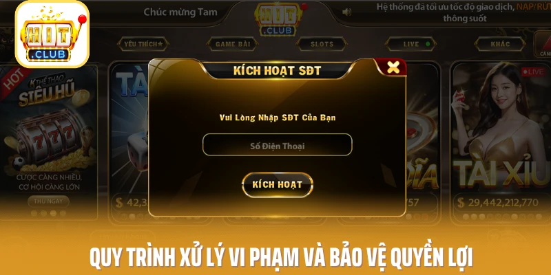 Quy trình xử lý vi phạm và bảo vệ quyền lợi